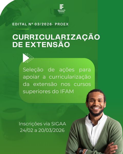 Imagem com elementos nas cores verde contendo a descrição do edital e período de inscrição