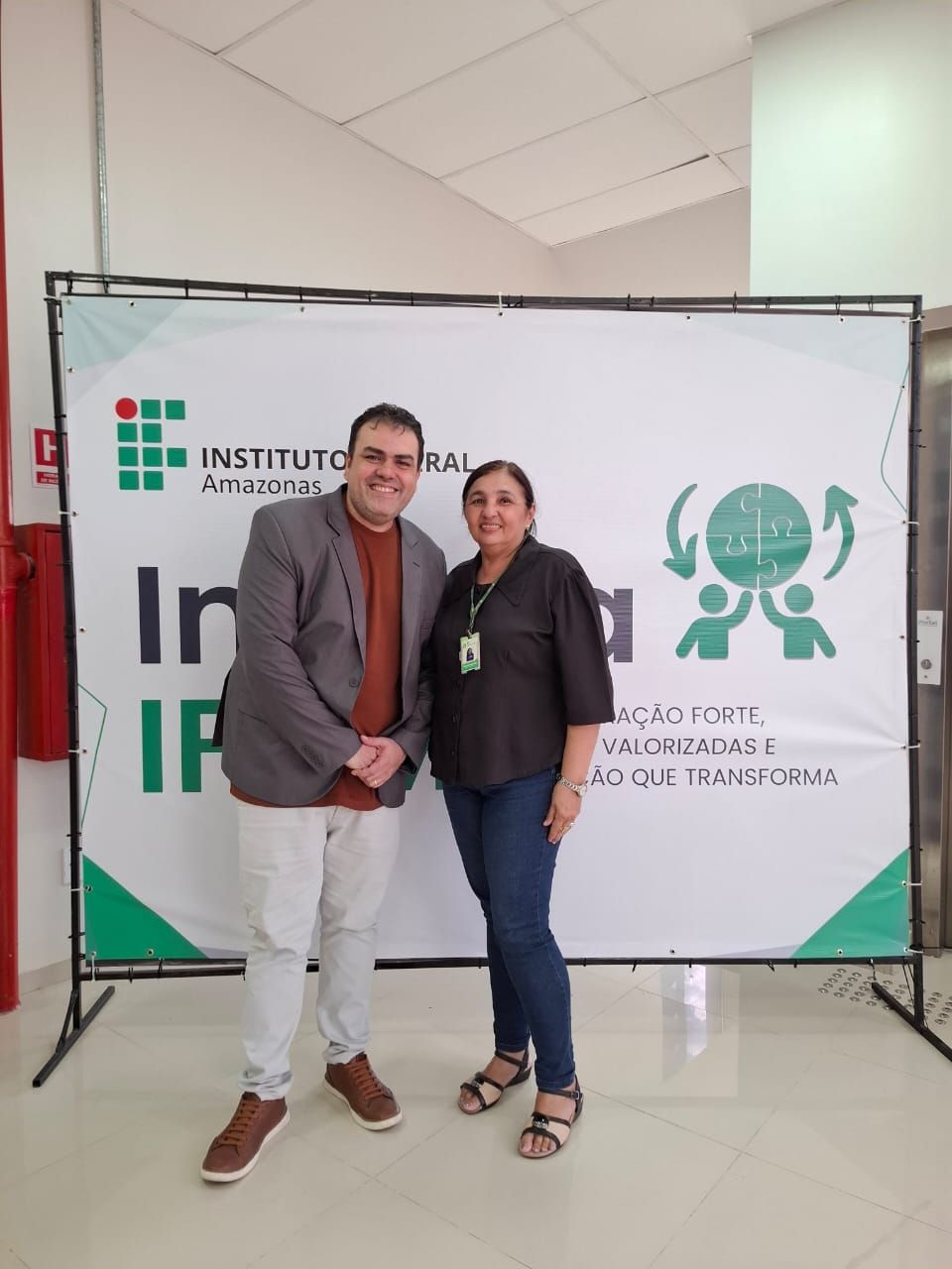 Diretor DCPAP e Coordenadora de Administração de Pessoas