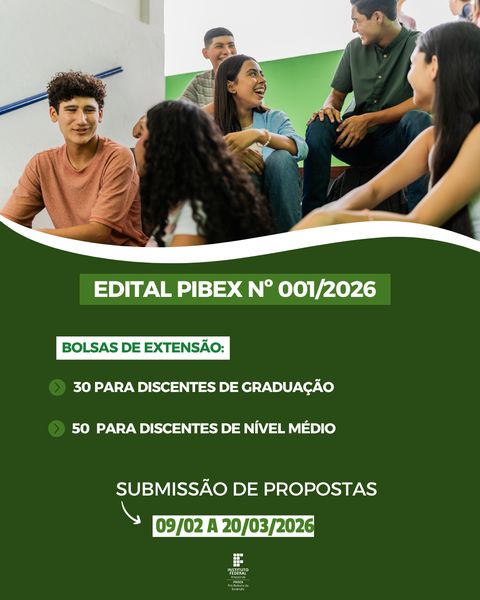 Edital Pibex 2026